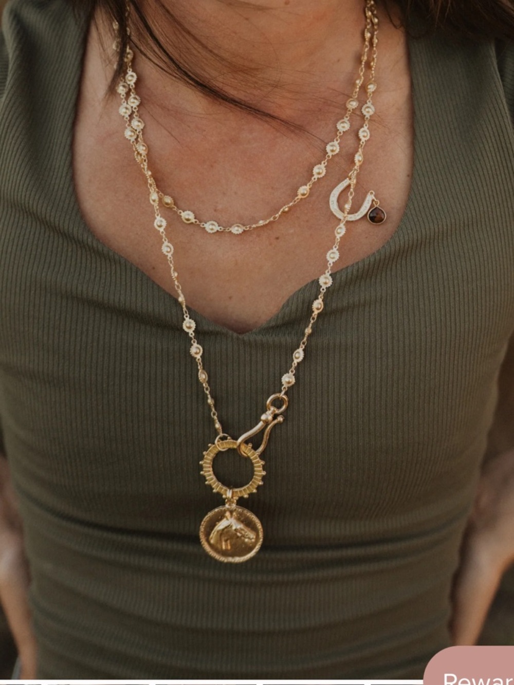 ISO: Goldie Lew Horse + Horseshoe Necklace